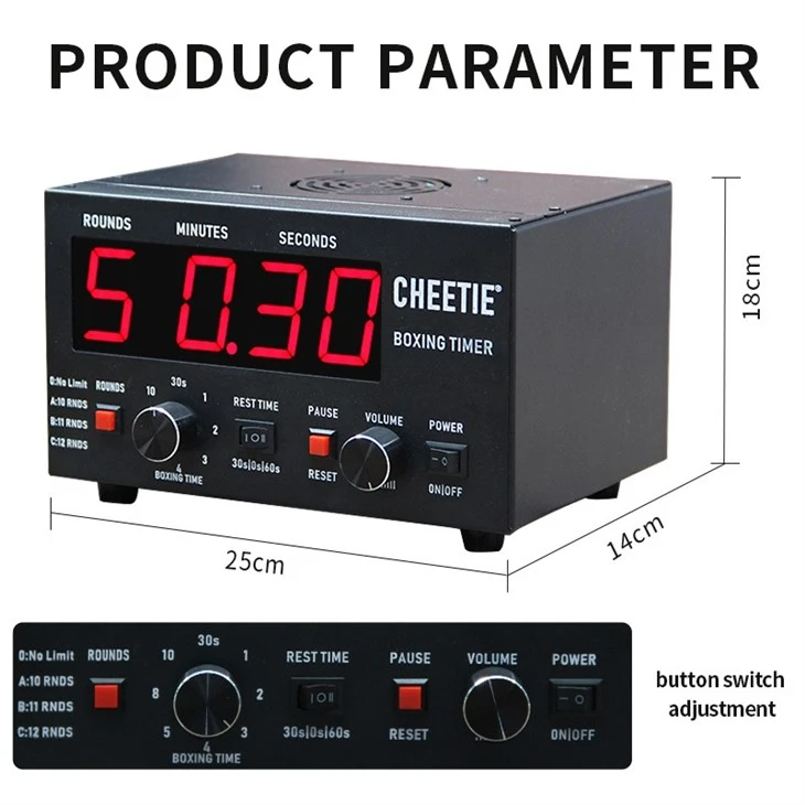 4 digits 1.8 inch timer for boxing